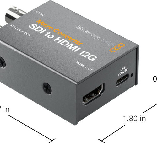Blackmagic Micro Converter SDI to HDMI 12G PSU