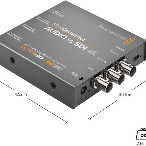Blackmagic Mini Converter - Audio to SDI 4K