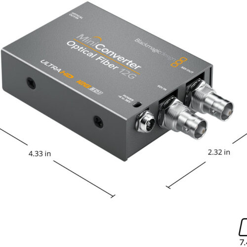Blackmagic Mini Converter - Optical Fiber 12G