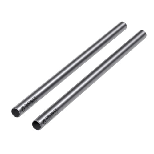 Bright Tangerine Drumstix 15mm Titanium Support Rods - 12" Pair (30.4cm)