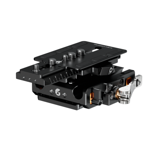 Bright Tangerine LeftField 3 QR Baseplate (DJI RS 2 & RS 3) for RED V-RAPTOR