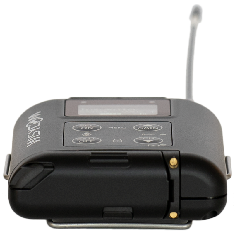 Wisycom MTP60 EUX BT1 Taschensender, 470-832 MHz, 100 mW – Bild 3