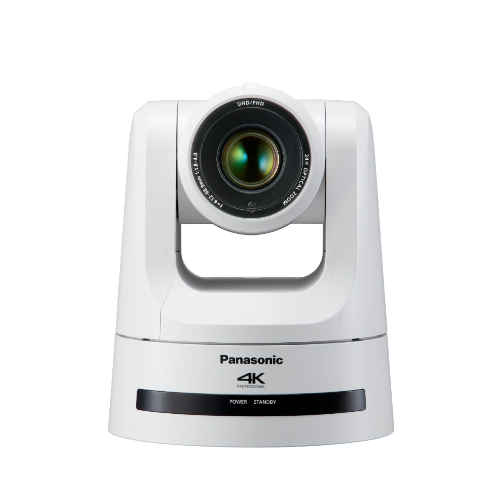 Panasonic AW-UE100WEJ4K Integrated Camera, 1/2.5-type MOS, 2160/50p, 12G SDI, High-Bandwidth NDI, SRT support, White