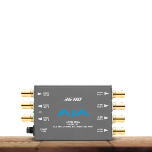 AJA 3GDA 1x6 3G/HD/SD Reclocking Distribution Amplifier